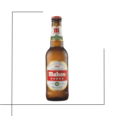 CERVEZA BOTELLA MAHOU 5 ESTRELLAS SIN GLUTEN