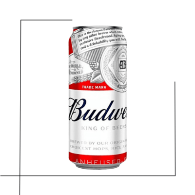 CERVEZA LATA BUDWEISER