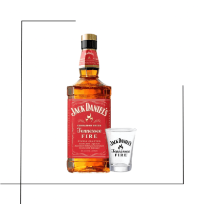 WHISKY JACK DANIELS + VASO FIRE1