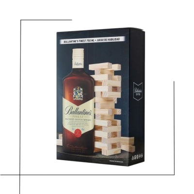 WHISKY PACK  BALLANTINE'S + JENGA1