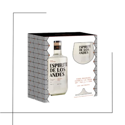 PISCO ESPIRITU DE LOS ANDES 40° + COPA1