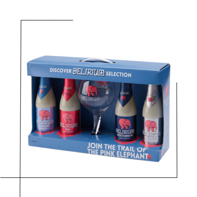 CERVEZA DISCOVER PACK DELIRIUM SELECTION 330 CC+ COPA 500 CC1