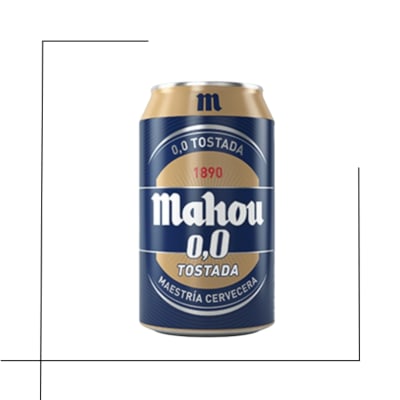 CERVEZA LATA MAHOU TOSTADA SIN ALCOHOL