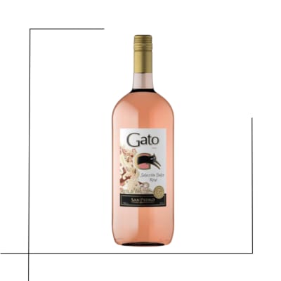 VINO BOTELLON GATO DULCE ROSE