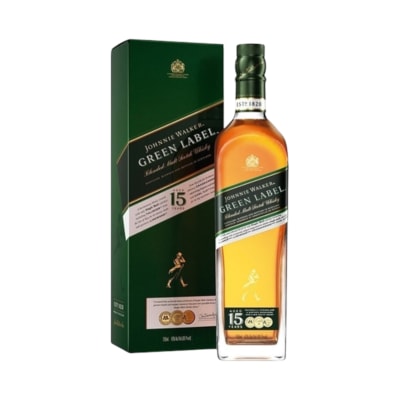 WHISKY JOHNNIE WALKER GREEN LABEL 15 AÑOS 750CC
