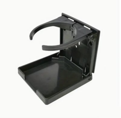 PORTAVASO PLEGABLE NEGRO PARA VEHICULOS RV