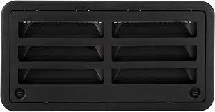 VENTILACION REFRIG NEGRO EN MURO, MARCO y TAPA 49 x 24CM