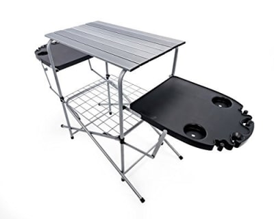 MESA PLEGABLE SOPORTE PARRILLA CON LATERALES, CAMCO