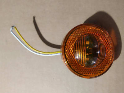 LUZ LED EXTERIOR POSICION/TROCHA AMBAR DIAMETRO 2.5'/6.3CMS