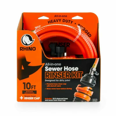 SISTEMA LAVADO DE MANGUERA DESCARGA AGUAS SERVIDAS 3 MTS, RHINO