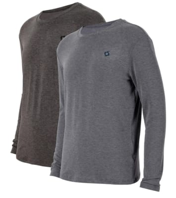 PACK 2 CAMISETAS PRIMERA CAPA THERMOACTIVE HOMBRE MARENGO/DENIM - DOITE5