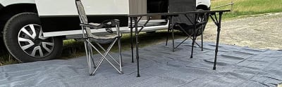 ALFOMBRA PARA BAJO TOLDO GRIS OSCURO 2,5MT X 4MT ISABELLA