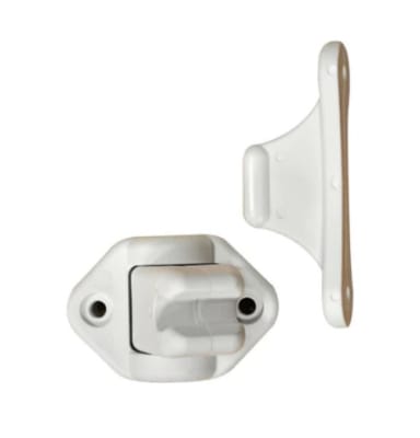 SUJETADOR / RETENEDOR AJUSTABLE BLANCO PARA PUERTA FRANKANA