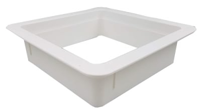 MARCO INTERIOR EMBELLECEDOR BLANCO 36X36CM PERFIL 8CM P/CLARABOYA