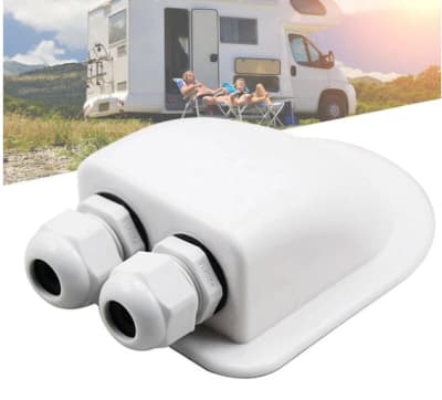 TAPA PLASTICA BLANCA CUBRE CABLES PARA INSTALACION EN TECHO1