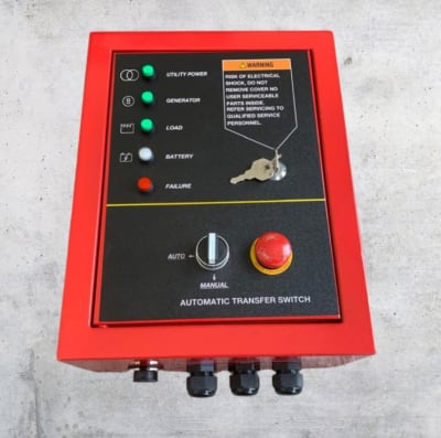 TABLERO ATS MONOFASICO 30A / 7 PINES DE TRANSFERENCIA AUTOMATICO