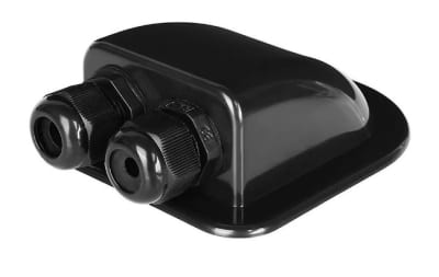 TAPA PLASTICA NEGRA CUBRE CABLES P/INSTALACION EN TECHO