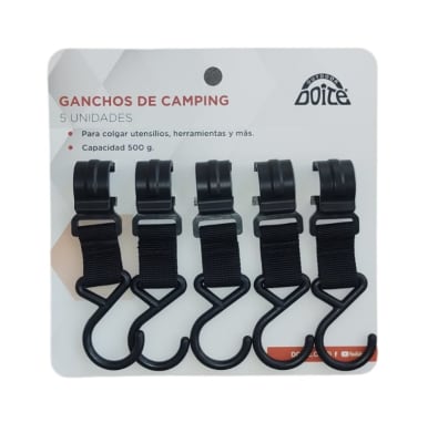 GANCHOS DE CAMPING PARA COLGAR 5UND - DOITE1