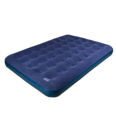 COLCHÓN INFLABLE TUSCANY DOBLE CON INFLADOR DE PIE AZUL