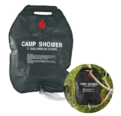DUCHA SOLAR ELMA BLACK/RED VALVUE 20LTS - DOITE1