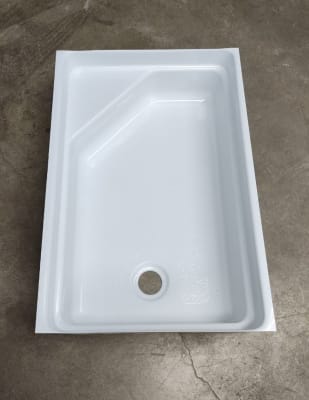 TINA BAJA BLANCA P/DUCHA 610R 59X40CM FIBRA VIDRIO TLRVS