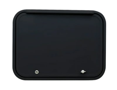 PUERTA NEGRA DE MALETERO/BODEGA PARA CASA RODANTE 50,5 X 50,5CM FLAIR1