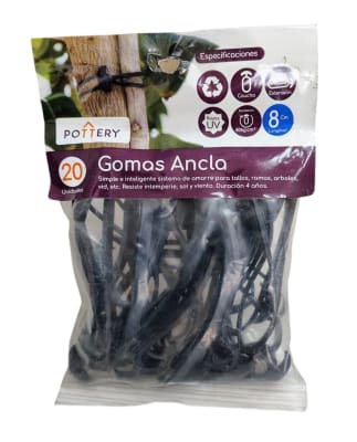 GOMA ANCLA ELASTICO 8CM MULTIUSO PARA AMARRE (20UND)