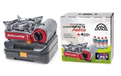 PACK COCINILLA ASTRA ROJA + 4 GASES 227GRS - DOITE1