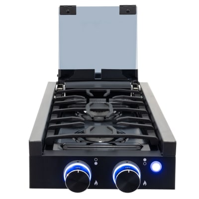 COCINA ENCIMERA 2 QUEMADORES NEGRO