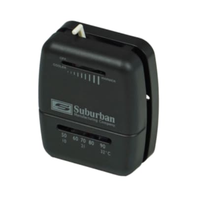 TERMOSTATO SUBURBAN NEGRO 12V PARA CALEFACCION RV