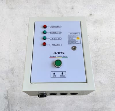 TABLERO ATS MONOFASICO 25A / 5 PINES DE TRANSFERENCIA AUTOMATICO