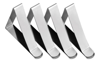 ABRAZADERA ACERO INOX PARA MANTEL CAMPING (SET 4) AXS1