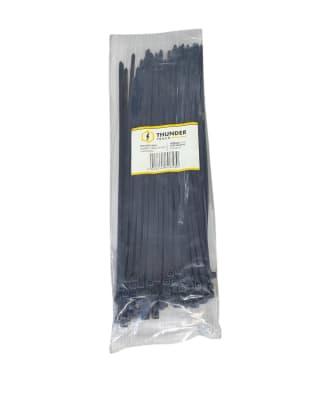AMARRA CABLE PLASTICO NEGRO 4,8X300MM 100UND