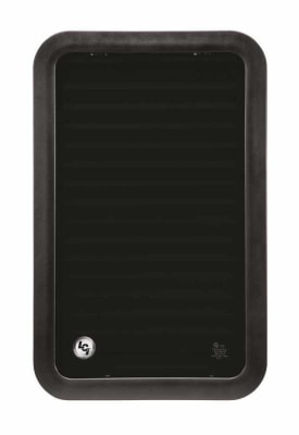 VENTANA FIJA ALUMINIO NEGRA 45CM X 55CM