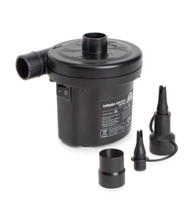 INFLADOR DE COLCHON AUTO 12V NEGRO