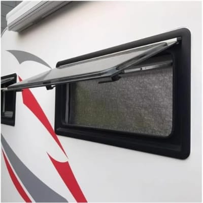 VENTANA ABATIBLE DE VIDRIO ACRÍLICO 100X50CM TERMOPANEL