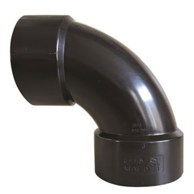 CODO 90 LARGO 3PULG ABS AGUA NEGRA