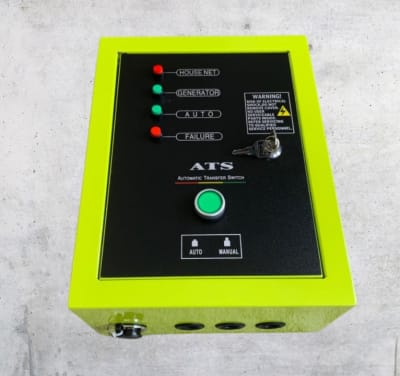 TABLERO ATS MONOFASICO 25A / 8 PINES DE TRANSFERENCIA AUTOMATICO1