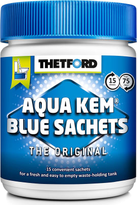SACHETS / BOLSAS DISGREGANTE PARA BAÑO QUIMICO, RINDE 20L - 15UND THETFORD
