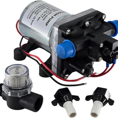 BOMBA DE AGUA POWERMAX 12V 55PSI - 11,3LPM - 7.5Amp C/FILTRO