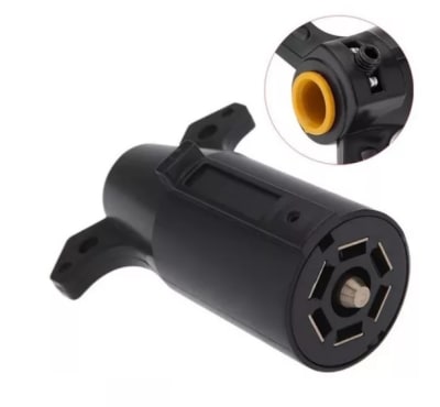ENCHUFE MACHO AMERICANO 7 PINES  PLASTICO (LADO TRAILER)