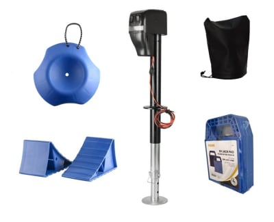 COMBO GATA ELECTRICA 5000LBS  12V + ACCESORIOS RV