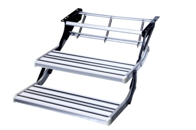 ESCALA PLEGABLE MANUAL 2 PELDAÑO ALUMINIO 200K