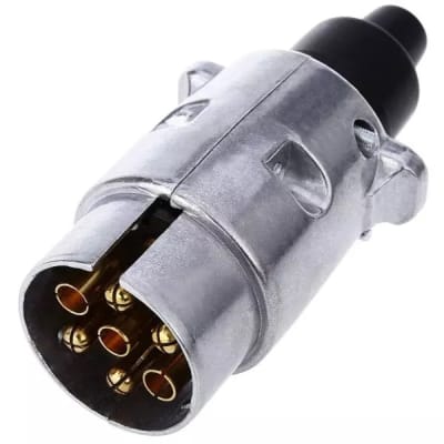 ENCHUFE MACHO EUROPEO DIN 7 PINES  ALUMINIO (LADO TRAILER)1