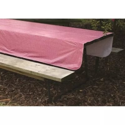 MANTEL DE PICNIC ROJO-BLANCO 1,32 x 2,13 mts