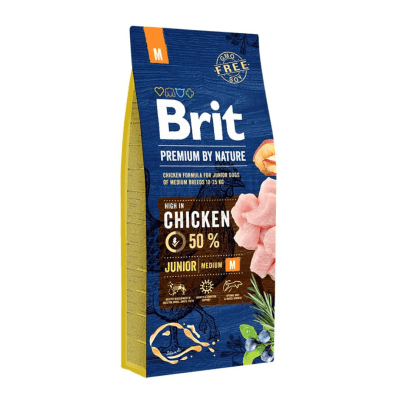 BRIT PREMIUM JUNIOR MEDIUM POLLO 15KG