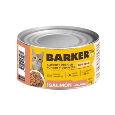 BARKER CAT SALMON Y CALABAZA 85GR