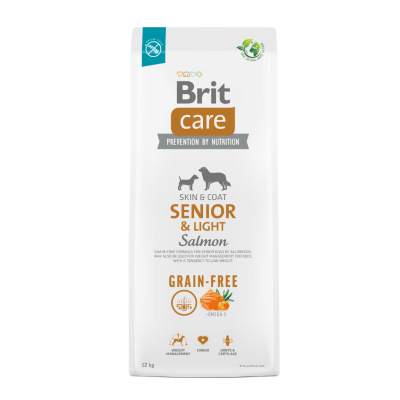 BRIT CARE ADULT SENIOR & LIGHT SALMON&POTATO 12KG