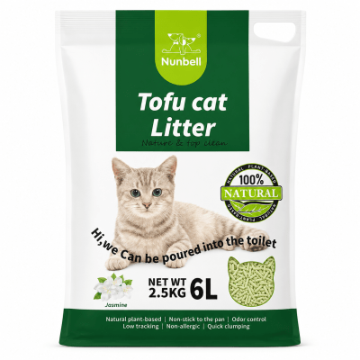 NUNBELL ARENA TOFU PARA GATO JAZMÍN 2.5 KG / 6 L