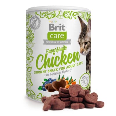 BRIT CARE CAT SNACK SUPERFRUITS CHICKEN 100 G